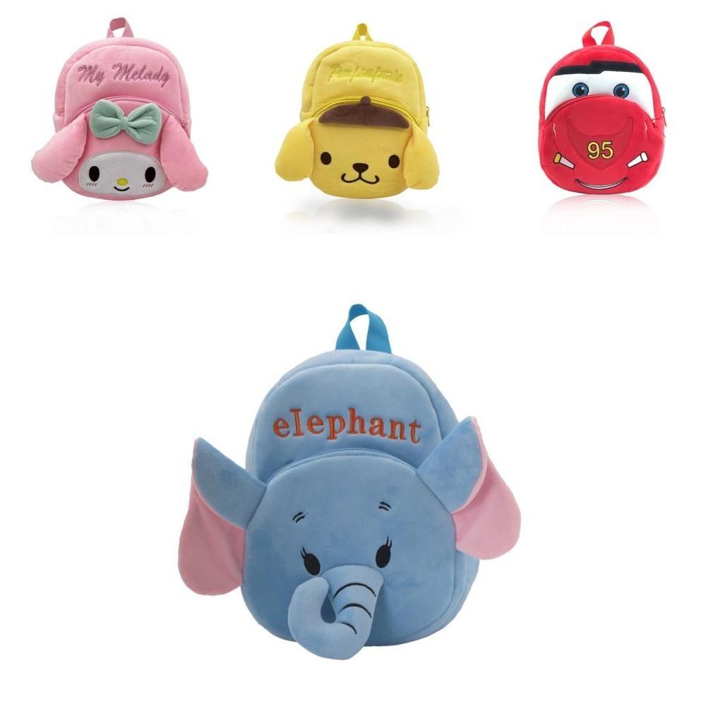 Cute Cartoon Plush Children's Backpack For Boys And Girls Breathable And Fun Style!