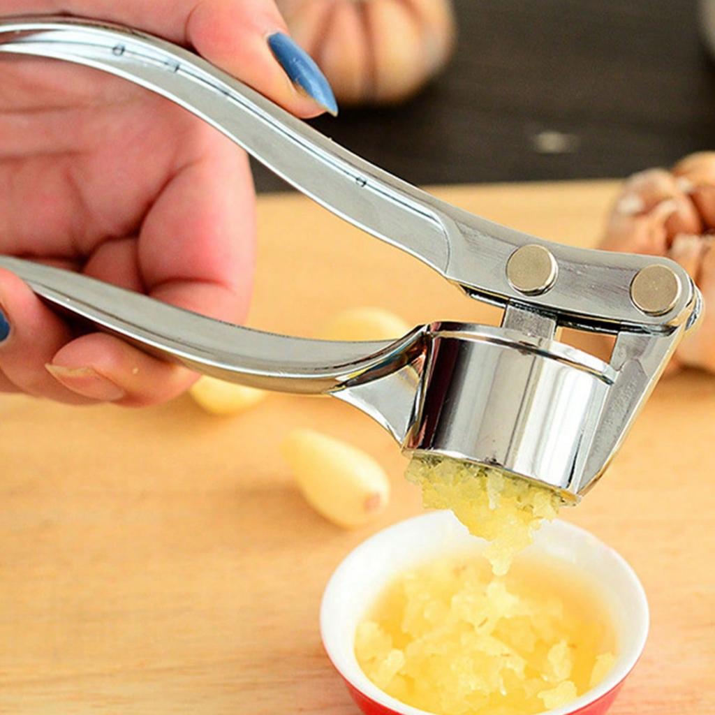 1Pc Heavy Duty Garlic Press, Professional Garlic Crusher And Mincer, Ergonomic Garlic Crush Tool With Easy Squeeze Handle, Kitchen Gadgets
