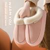 Cotton Slippers for Women, Winter Indoor Home, Thick Soled, Anti Slip, Outerwear Bag with Warm and Plush Cotton Slippers for Men