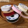 3cm Lace Edge Ribbon for Bouquet & Cake Decor, DIY Bow Streamer - Flower Design 25 & 50 Size