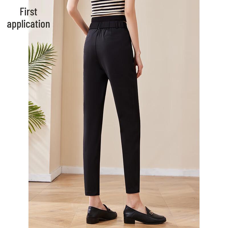 Chushen Women's High-Waist Slim-Fit Office Suit Pants