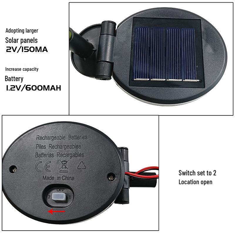 Seven-Color Solar Butterfly Light for Garden Decoration.