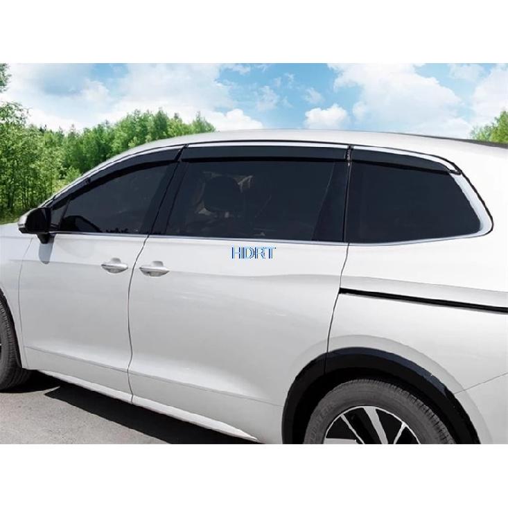 Car Style Side Window Visor Deflector Sun Rain Screen Shelter Weather Shield Cover Accessories For Volkswagen VW Viloran +