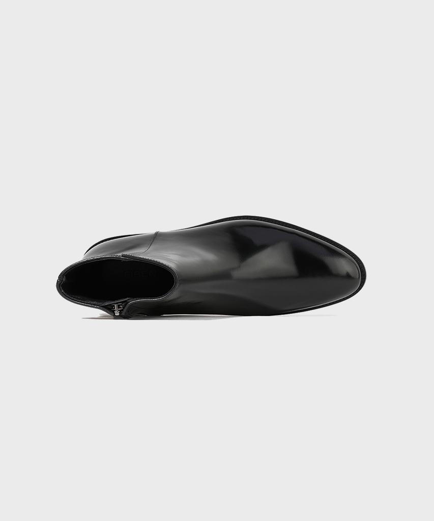 Firenze Atelier Hidden Zipper Detail Slim Toe Ankle Boots 3343 [Black Box]
