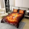Rock Music Electric Guitar Three-piece Quilt Cover 3D Digital Printing Bedding Set Bed Cover