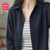 Women's Summer Linen Blend Long Sleeve Blouse