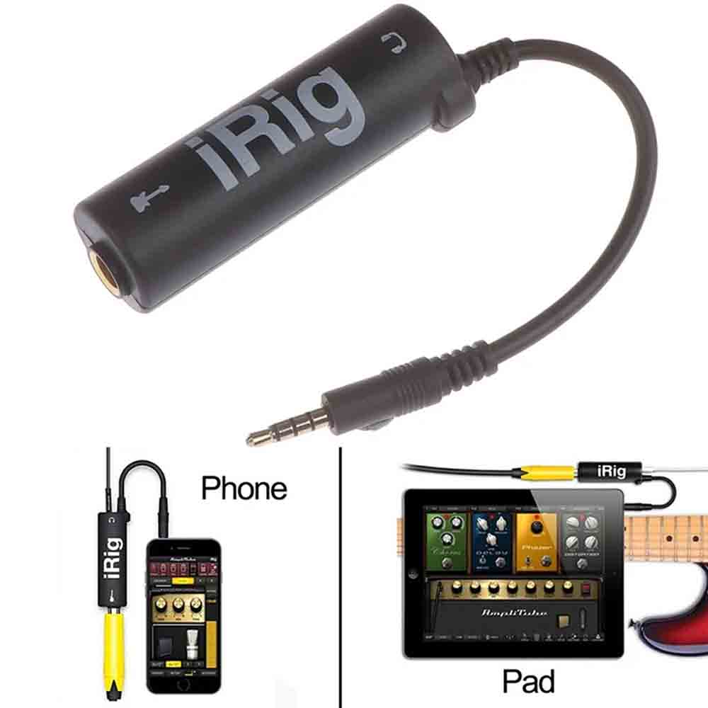 Applicable To Apple Guitar Audio Cable Audio Adapter Applicable To iPhone/ipad Guitar Cable Irig Converter