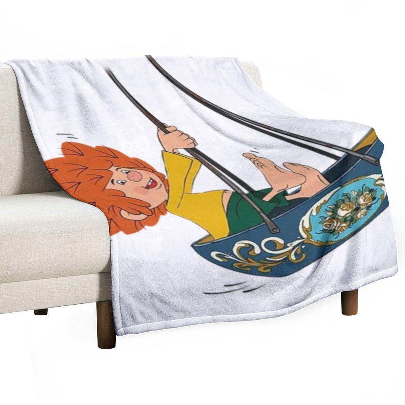 Pumuckl auf der Schaukel Throw Blanket Hairys Hair Blankets For Baby Luxury Brand Blankets 40x50in