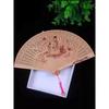 Chinese Style Handmade Small Women's Incense Wood Fan, Sandalwood Fan, Ancient Style Folding Fan, Hollow Classical Women's Fan, Portable