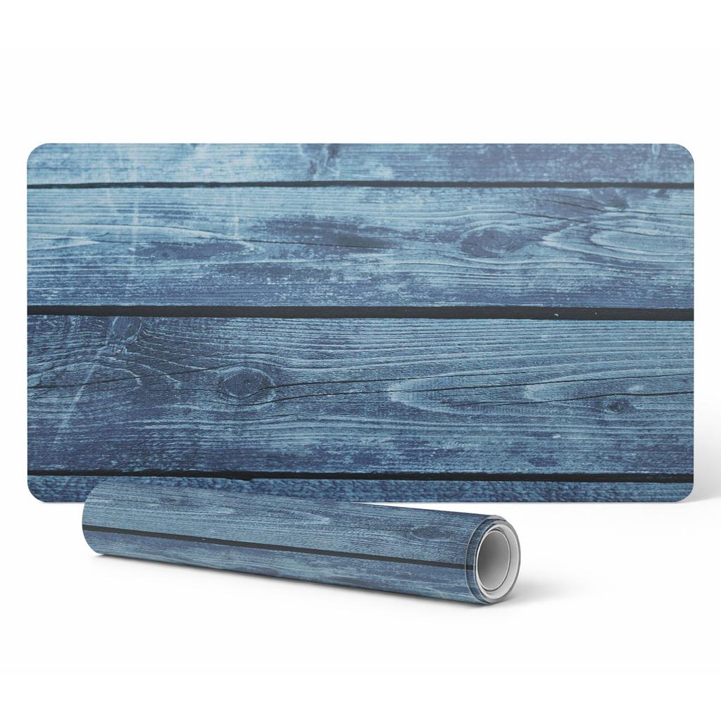 Anti-slip Desk Mat with Vintage Wooden Boards Print 90x45 cm