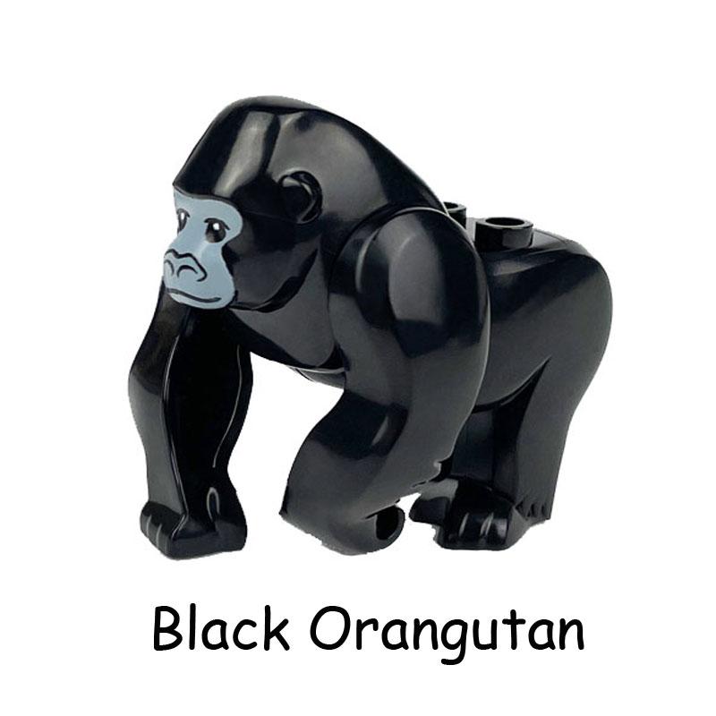 

Приключение в джунглях Зверь Животные Тигр Медведь Мир Юрского периода Динозавры Слон Модель Строительные блоки Фигурка Игрушки Для Детей коричневый