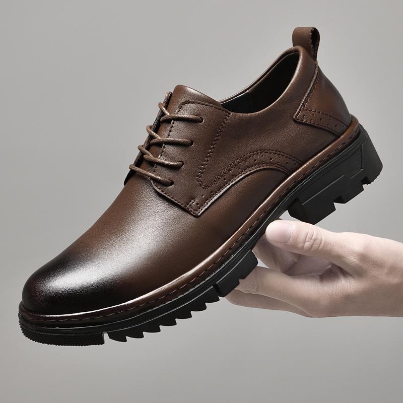 Klassische handgefertigte Herren Oxford Schuhe Echtleder Herren Business Formell Slipper Luxusmarke Herren Freizeitschuhe Atmungsaktive Derby Schuhe