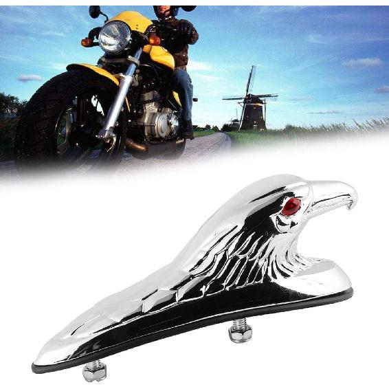 Acouto Hood Ornament, Front Eagle Head Motorcycle Front Bonnet Eagle Head Universal Motorcycle Front Mudguard Decor Ornament Eagle Head Statue