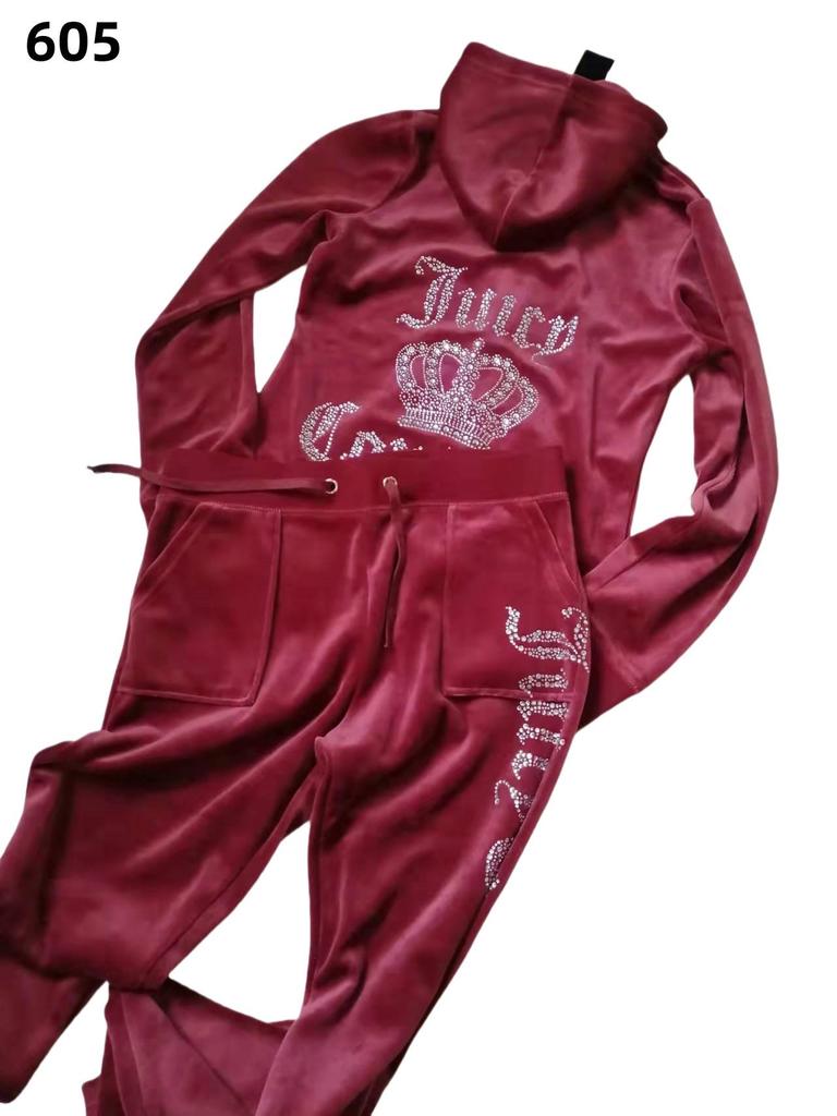 Women's Velvet Sportswear Set: Hot Drill Letter Hoodie & Straight-Leg Pants, Slim Fit Two-Piece.