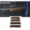 Wood Grain Interior Door Handle Trim Cover ABS for Ford F150 F-150 2015-,4X