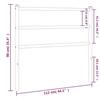 VidaXL White Metal Headboard 100 Cm 355444