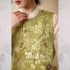 Women's Rayon Linen Jacquard New Chinese Style Vest