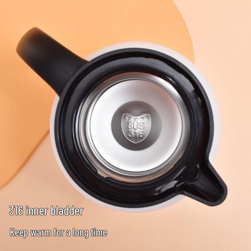 Large Capacity 316 Stainless Steel Insulated Teapot with Tea-Water Separation