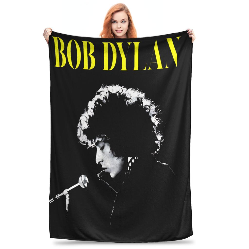 Bob Dylan Singer Folk Music Blanket Multi-size Super Soft and Warm  Throw Blankets for Sofa Couch and Bed