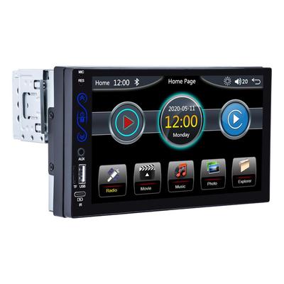 Android Auto 1 Din Bilradio Carplay Multimedieafspiller 7‘’ HD Touchskærm FM AUX Indgang Bluetooth MirrorLink Universel Autoradio