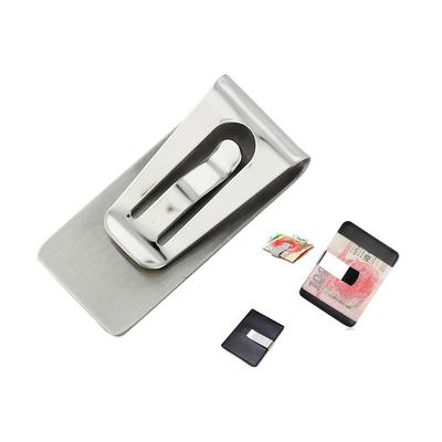 DIY Stainless Steel Money Clip Purse Wallet Credit ID Card Holder Silver Stylish Business Wallet Gift