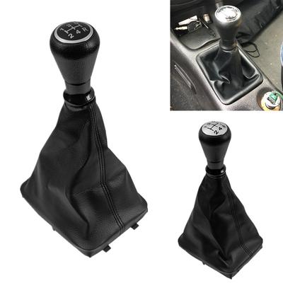 5 Speed Car Styling Gear Shift Knob PU Leather Gaiter Boot Cover Collar Case For Peugeot 206 406 Car Accessories Interior Replacement Parts
