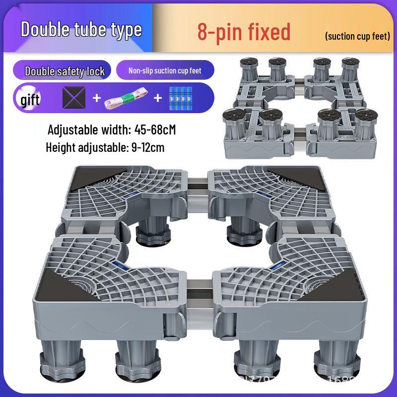 Suport de bază reglabil pentru mașină de spălat cu depozitare