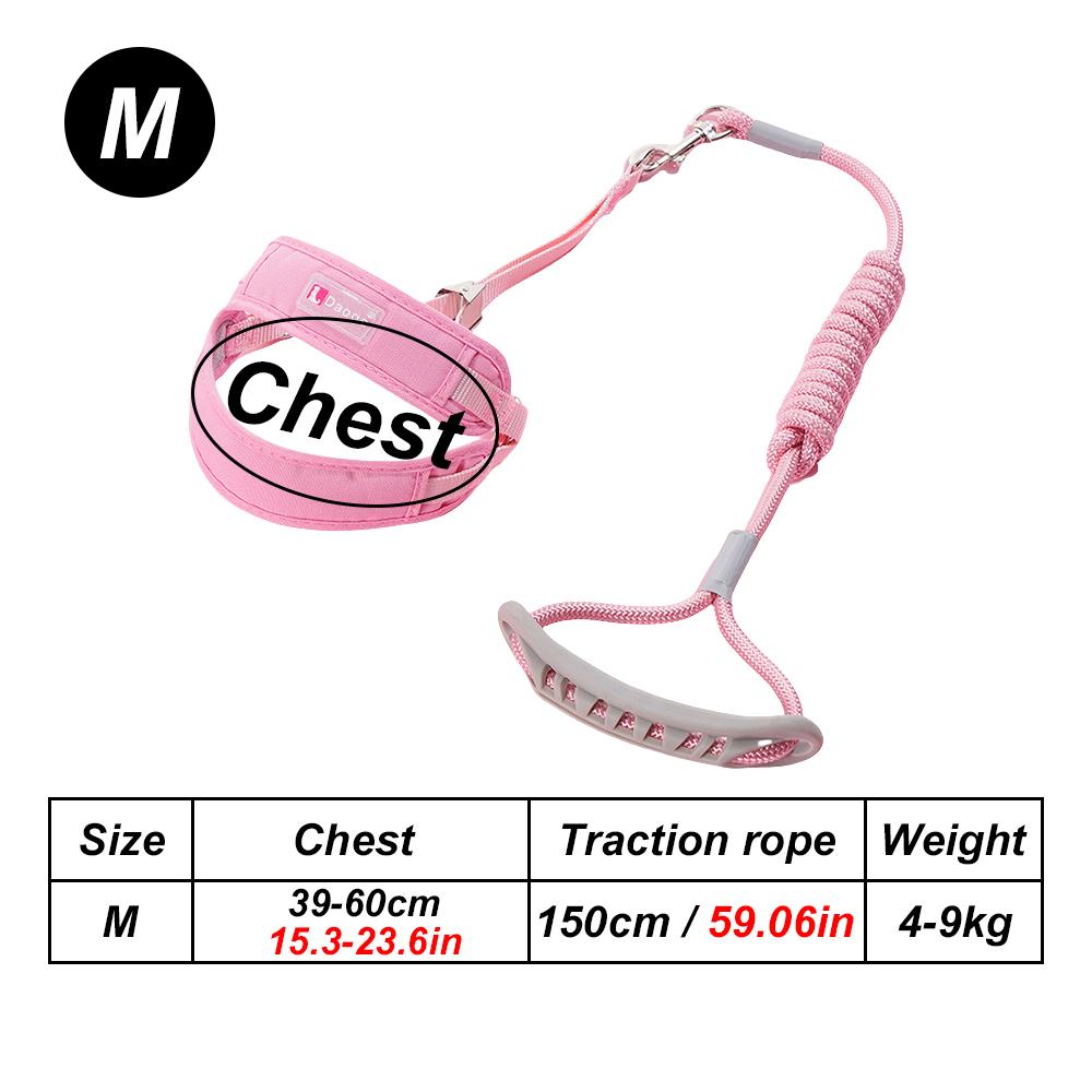 1 Set Breathable Mesh No-Pull Dog Harness + Leash Adjustable Escape-Proof Vest Leash for Pet Small Medium Dogs Outdoor Walking