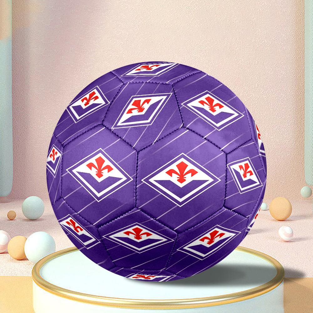 Fiorentina Football Club Size 5 Soccer Balls, Anti-Slip, Protective Football, Outdoor Sport, a Unique Gift Suitable for Him/her, Birthdays