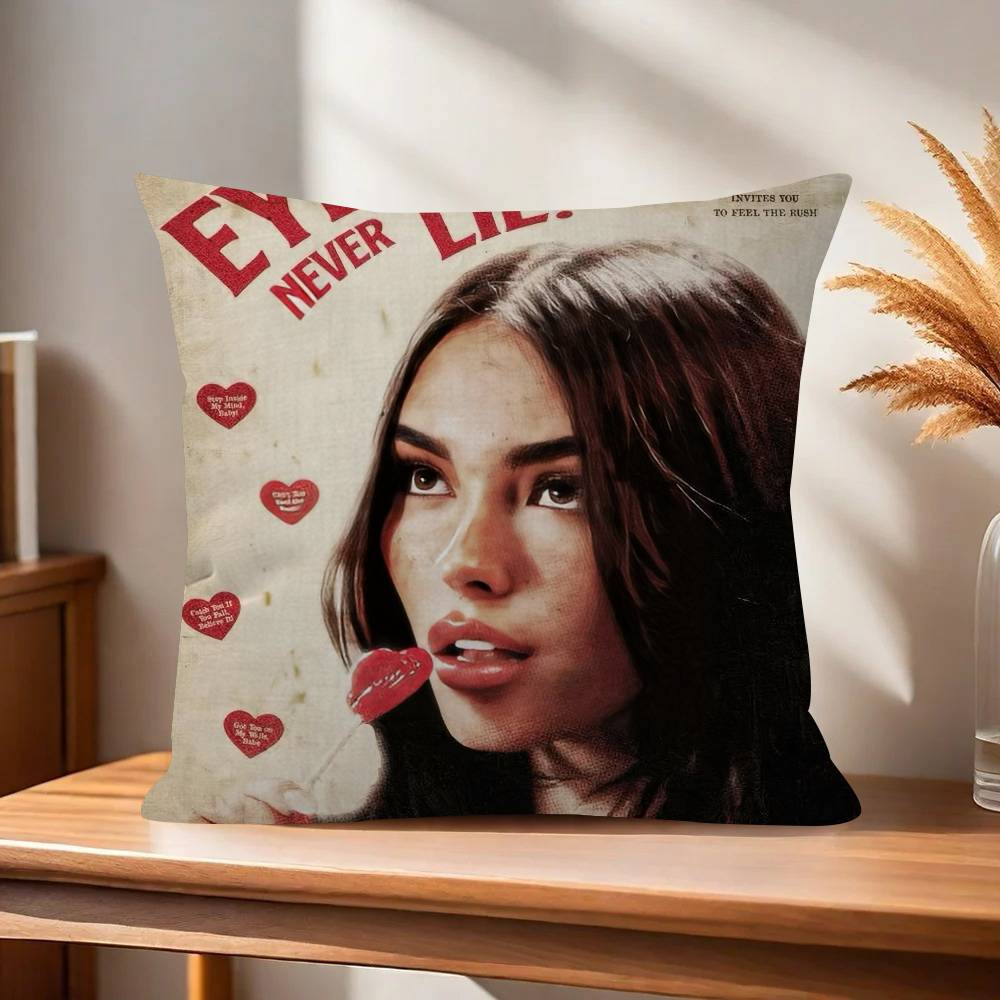 Singer Madison Beer Office Cushion Pillowcase Car Cushion CoverXCM Lumbar Pillowcase Sofa Pillowcover