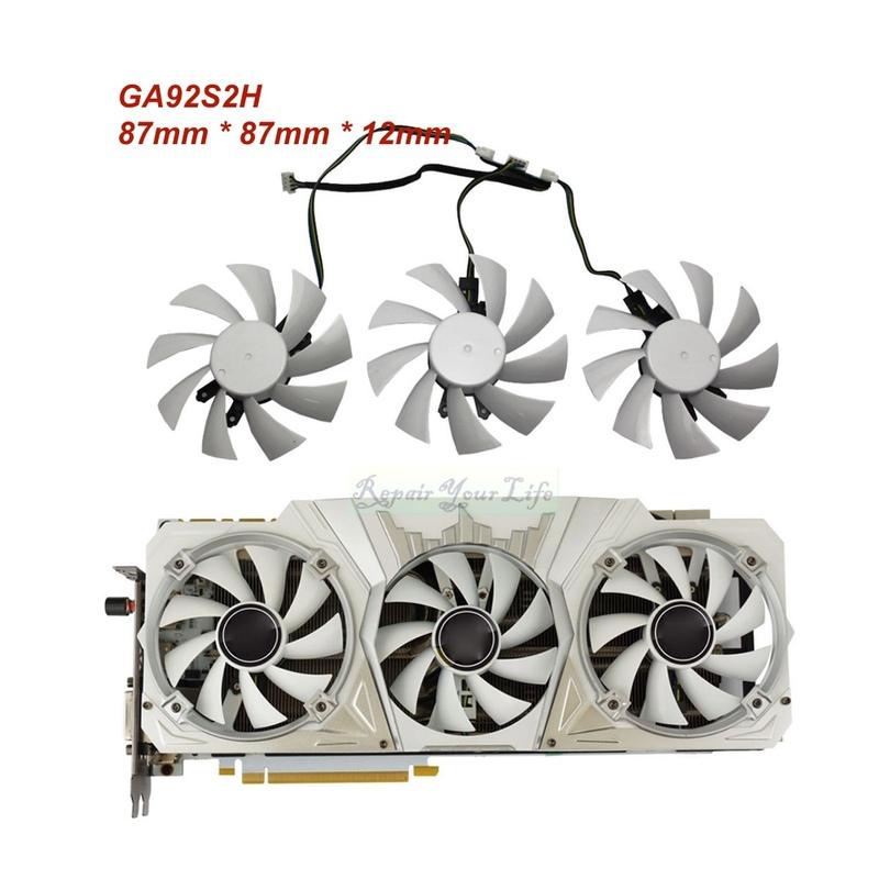 87mm GA92S2H Grafik Kartı Soğutucu Fan GTX 1060 1070 1070TI 1080 KFA2 GALAXY GEFORCE GTX1060 GTX1070 GTX1080 TI için Sıcak