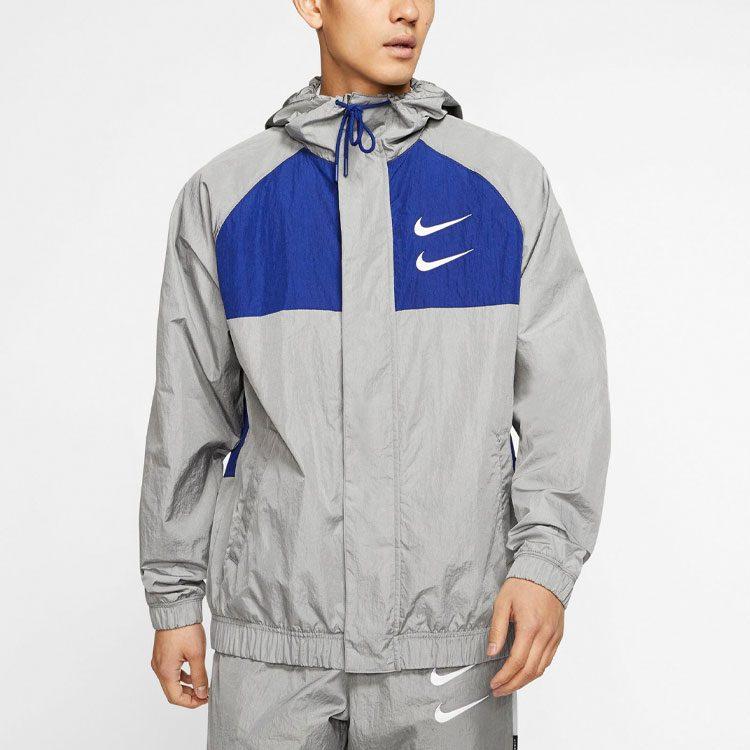 Nike Jackets Men's Gray Hooded Moderate Other CJ4888-073