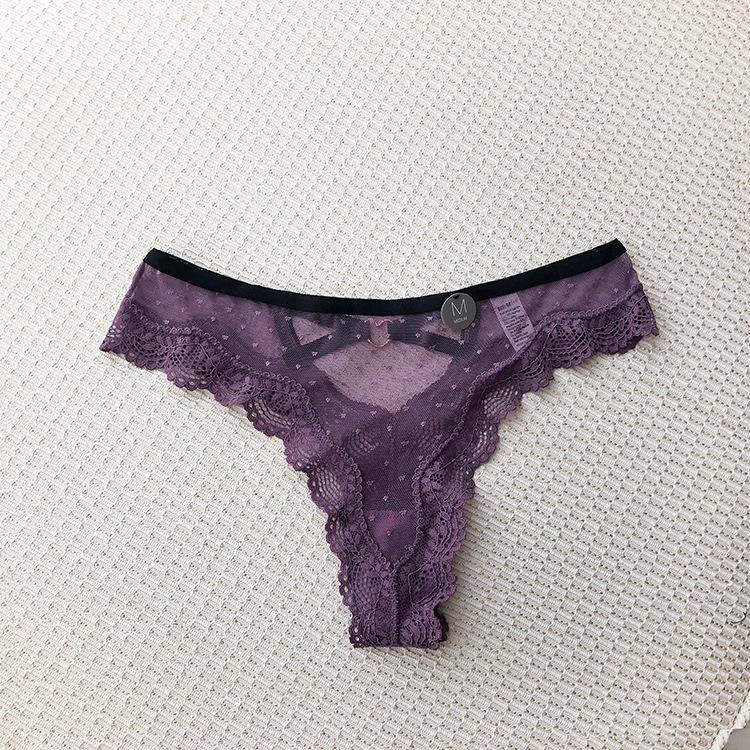Vrouwen Sexy Holle Slipjes Kant Laag Uitgesneden Verleiding G-String Ademend Ondergoed Comfort String Borduurwerk Slipjes Intiem