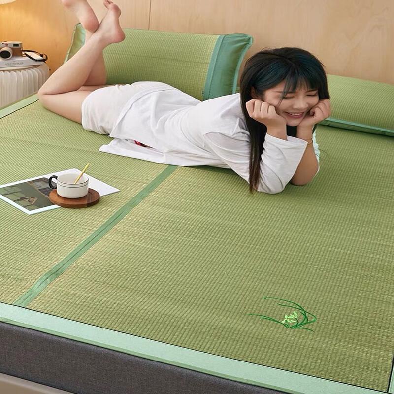 Mling Foldable Rush Grass Rattan Summer Sleeping Mat