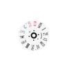 White Black NH36A English Date Wheel Dial Fits for NH36A Automatic Movement Crown at 3.0 or 3.8 Oclock Watch Date Week Wheel