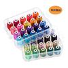 New brothread40 Brother Color 500M Sewing Machine Embroidery Thread with Clear Plastic Storage Box for Embroidery Machine