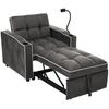 Flat Bed Upholstered Solid Structure LED Lighting Large Storage Space Hydraulic Lift Function Bedroom with USB Ports Adult Multi-color Lights