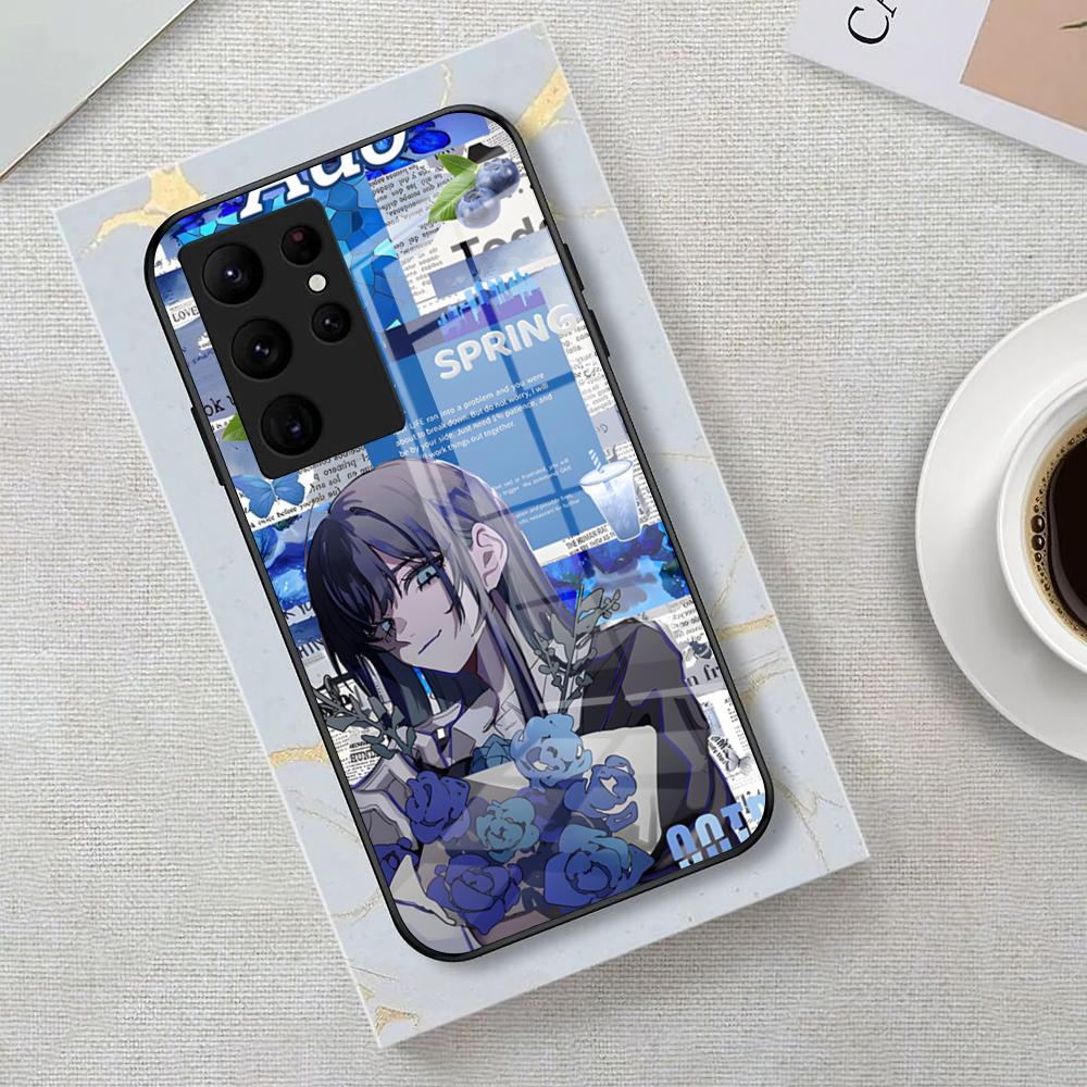 

Singer-Ado Phone Case For Samsung S26 S25 Edge Ultra 23 22 21 20 Ultra Plus S24 Fe Glass Cover Galaxy S21 Plus