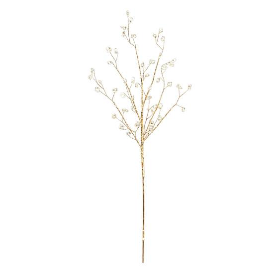 Winter-Themenparty-Dekoration Künstliche Kristall-Weihnachtsbaum-Stecker mit biegsamem Draht, Acryl-Perlen-Spray Bastelbedarf für Ornamente Feiertage