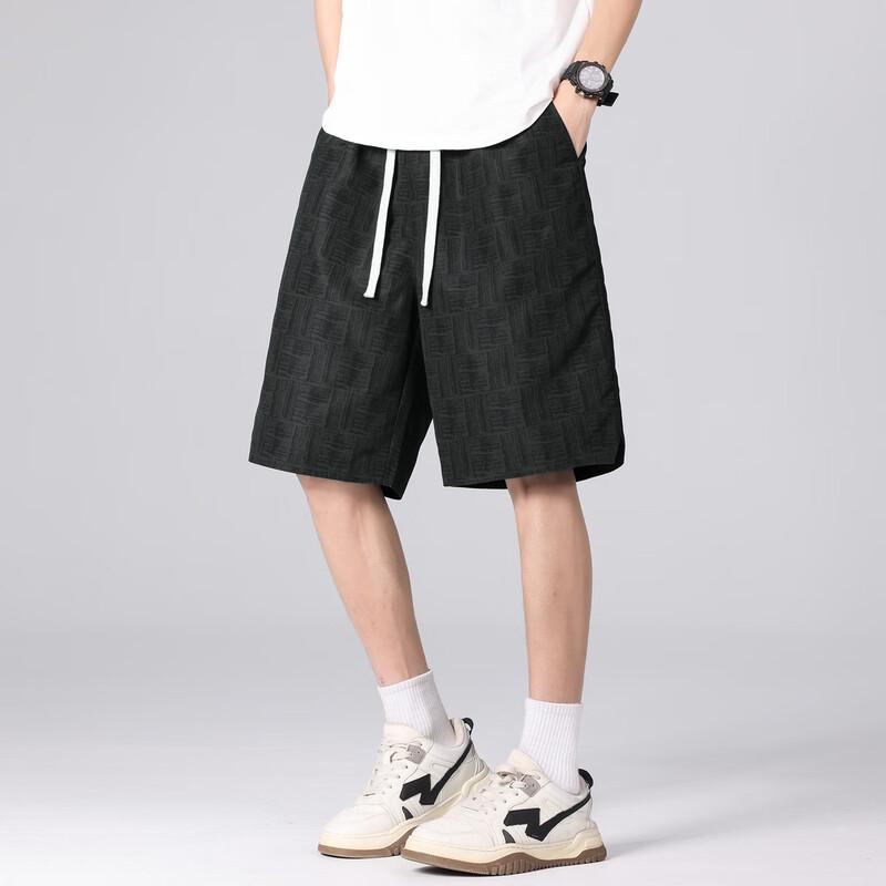 TonLion Men's Loose Fit Straight-Leg Casual Shorts
