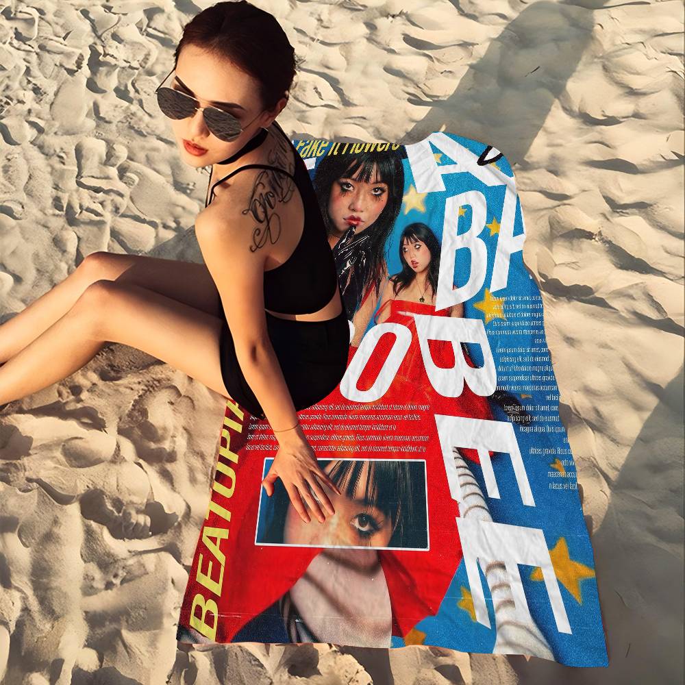 Beatopia Music Album Posters Beabadoobee Star Microfiber Printed Beach Towel Mountain Climbing Beach Swimming Absorbent Towel