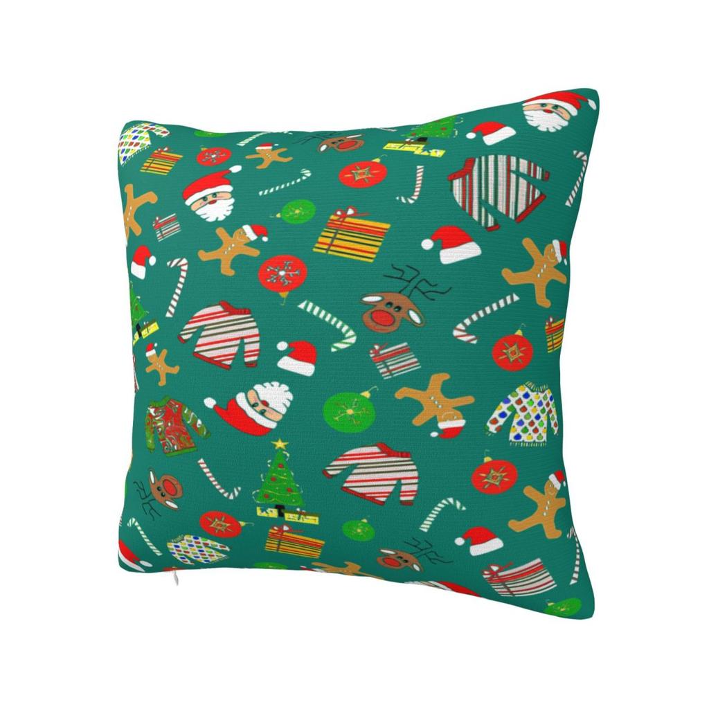 Christmas Humor Pillow Case Cushion Cover Soft Graphic Pillow Cover Cute Funny Pillowcases For Sofa Car Home Decor