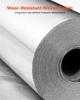 Double Reflective Insulation Roll, Perforated Woven Fabric Radiant Barrier, 0.15mm 38.1 m x 1.22 m, Double-Sided Aluminum Foil Heat Reflective Shield,