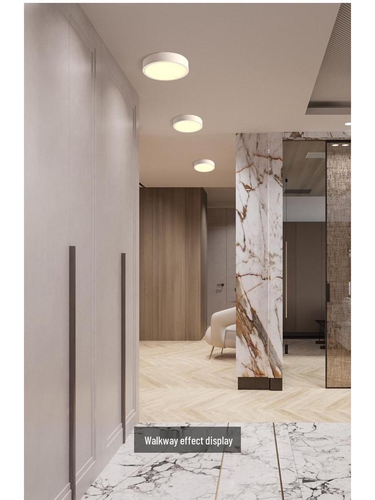 Surface Mounted LED Panel Light: Square & Round Flat Design for Kitchen, Bathroom, Aisle, Corridor, and Balcony - Ultra-Thin Downlight