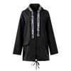 Damen-Windjacke, einfarbig, locker, lässig, Temperament, Kapuze, Mackintosh-Stoff