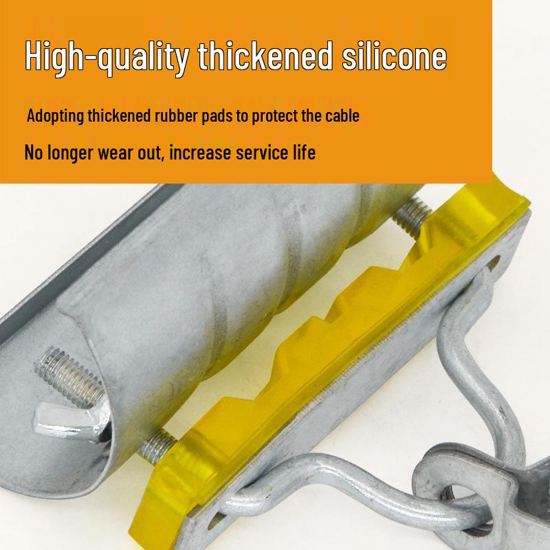 Durable Cable Trolley with Flat Cable, Thickened Rubber Pad, and Bearing Pulley - Bulk Discount Available