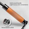 High-end Light Luxury Straight Pole Wooden Handle Umbrella For Mercedes-Benz BMW Bentley Car Logo Golf Business Gift Umbrella