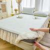 Yuanzu Lace Ice Silk Cooling Mat 3-Piece Bed Skirt Set