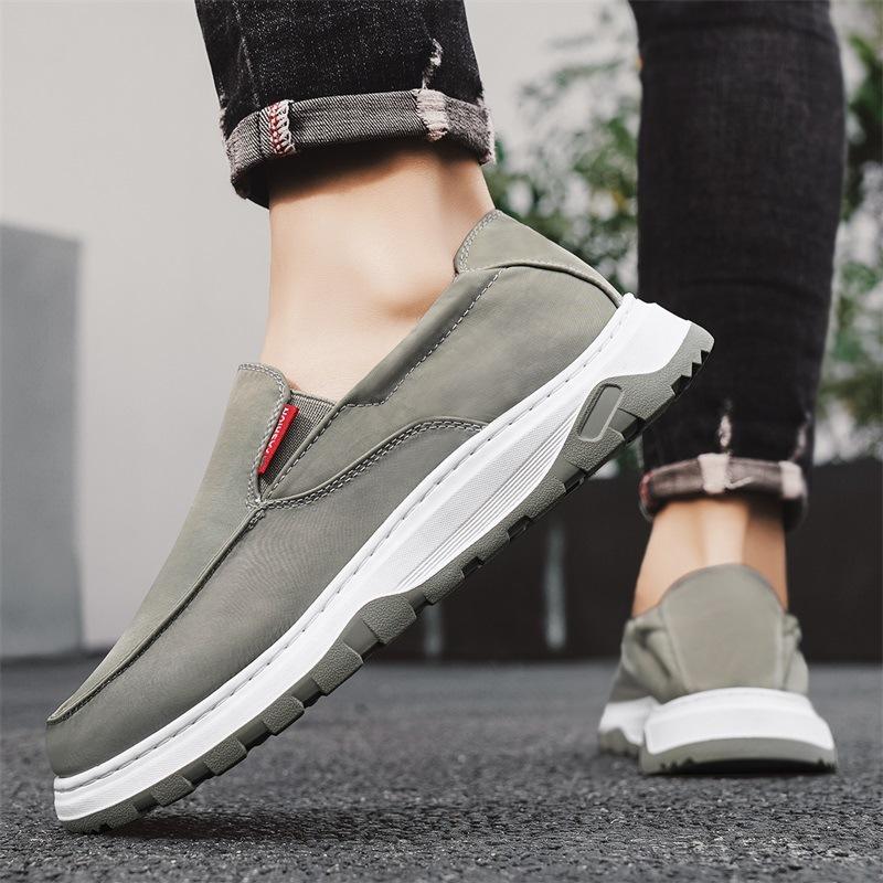 

Модные тканевые туфли, летние новые дышащие мужские туфли, повседневные, удобные, с одной педалью, популярные, универсальные, ленивые туфли 44 зелёный