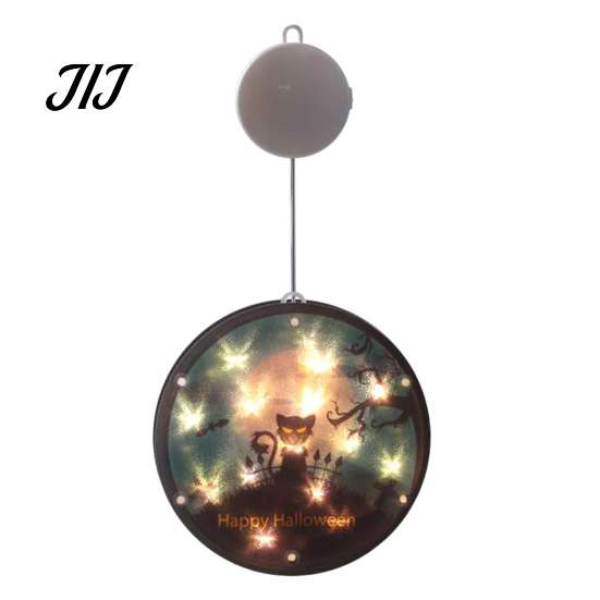 Halloween Gift for Kids Window Decor Light, Battery Powered Ghost Pumpkin Fairy Easy Install Holiday Lighting String Lantern Party, Spooky Hanging